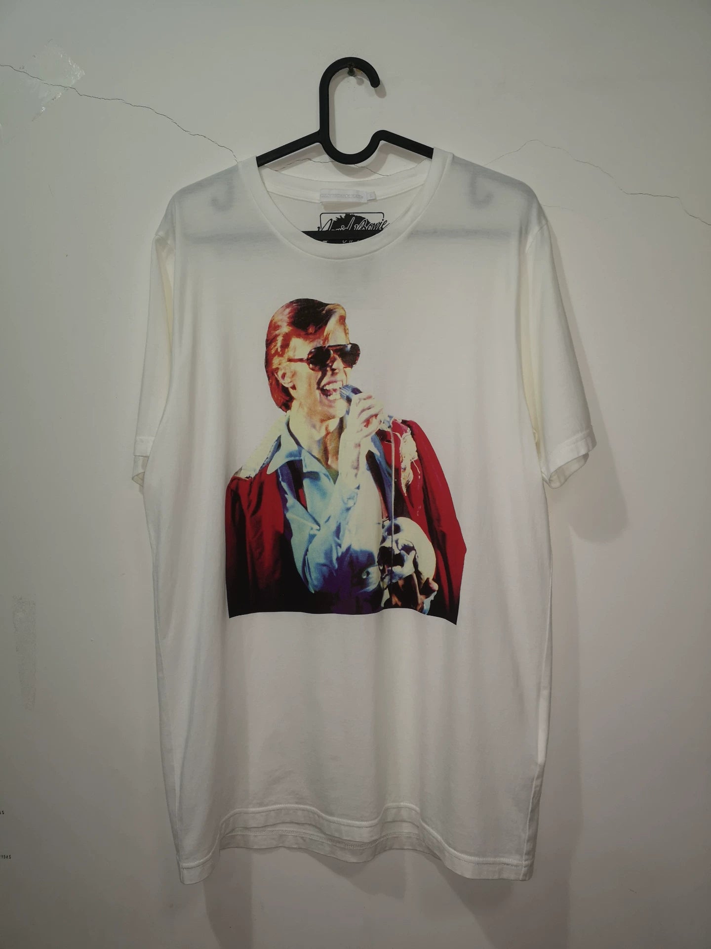 david bowie graphic t-shirt in white