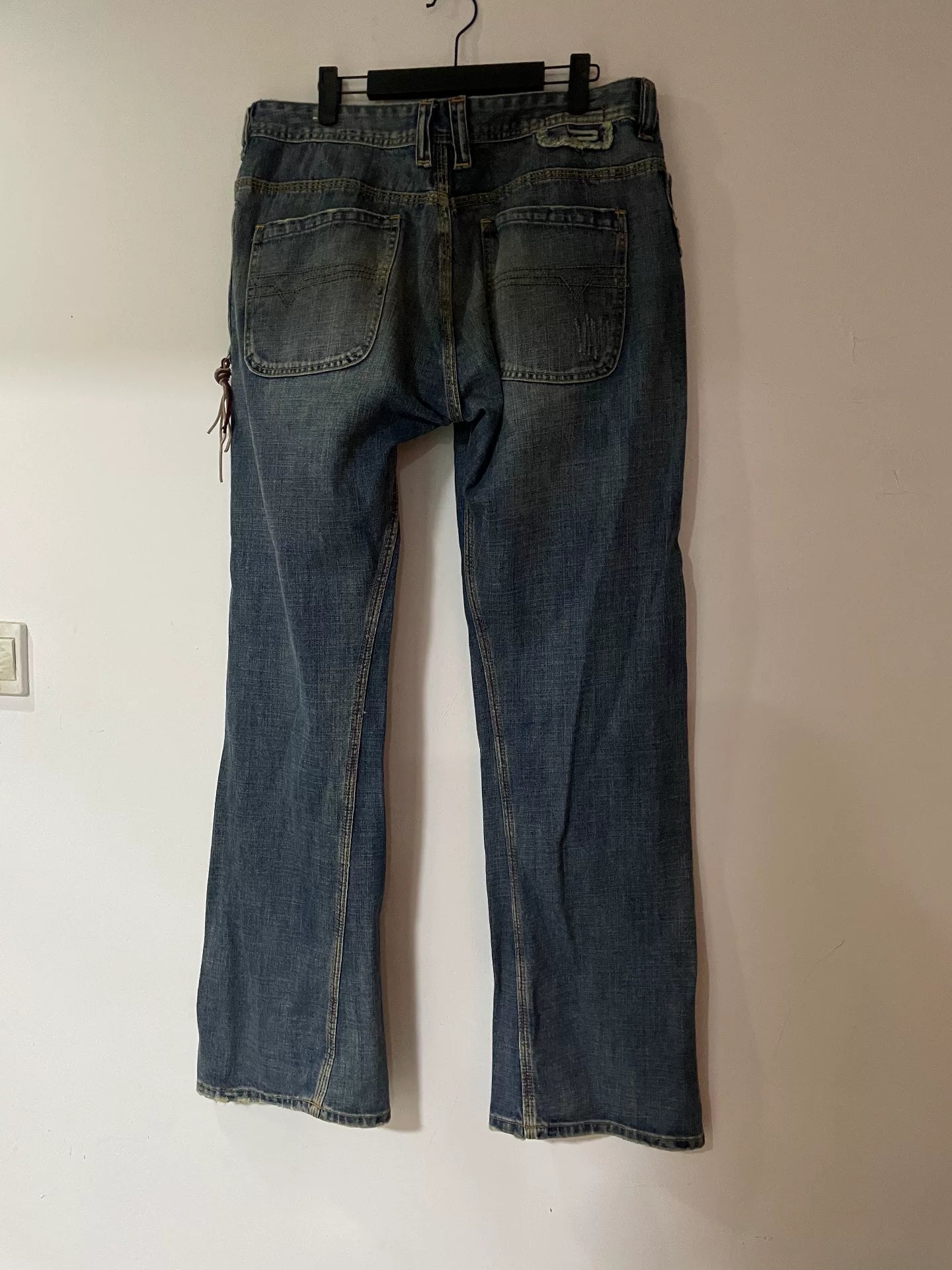 diesel wide-leg vintage denim pants