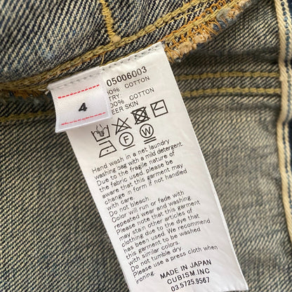 Visvim101 Denim Jacket with Paint Splatters