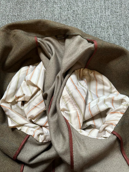 high-quality cashmere silk blend blazer