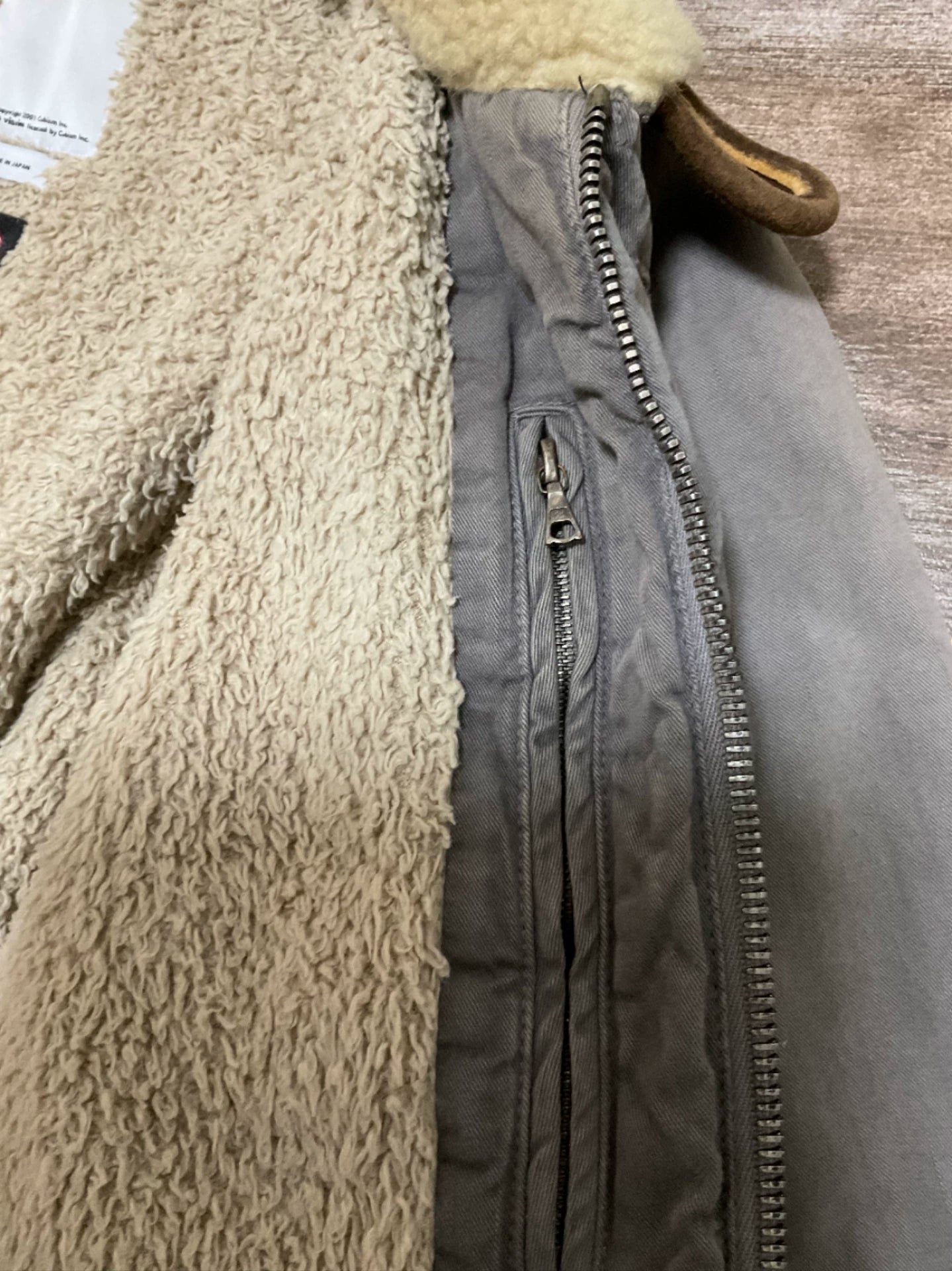 Visvim Deckhand Gray Fur Collar Jacket