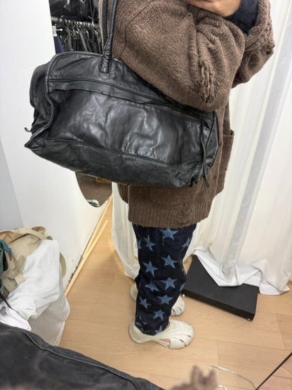 Yohji Yamamoto Leather Boston Bag