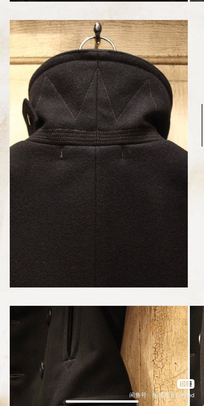 freewheelers navy long coat