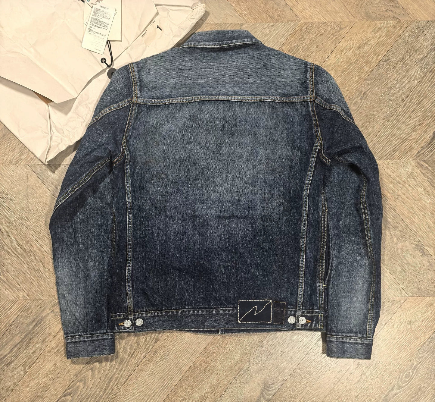 unique vintage blue denim jacket