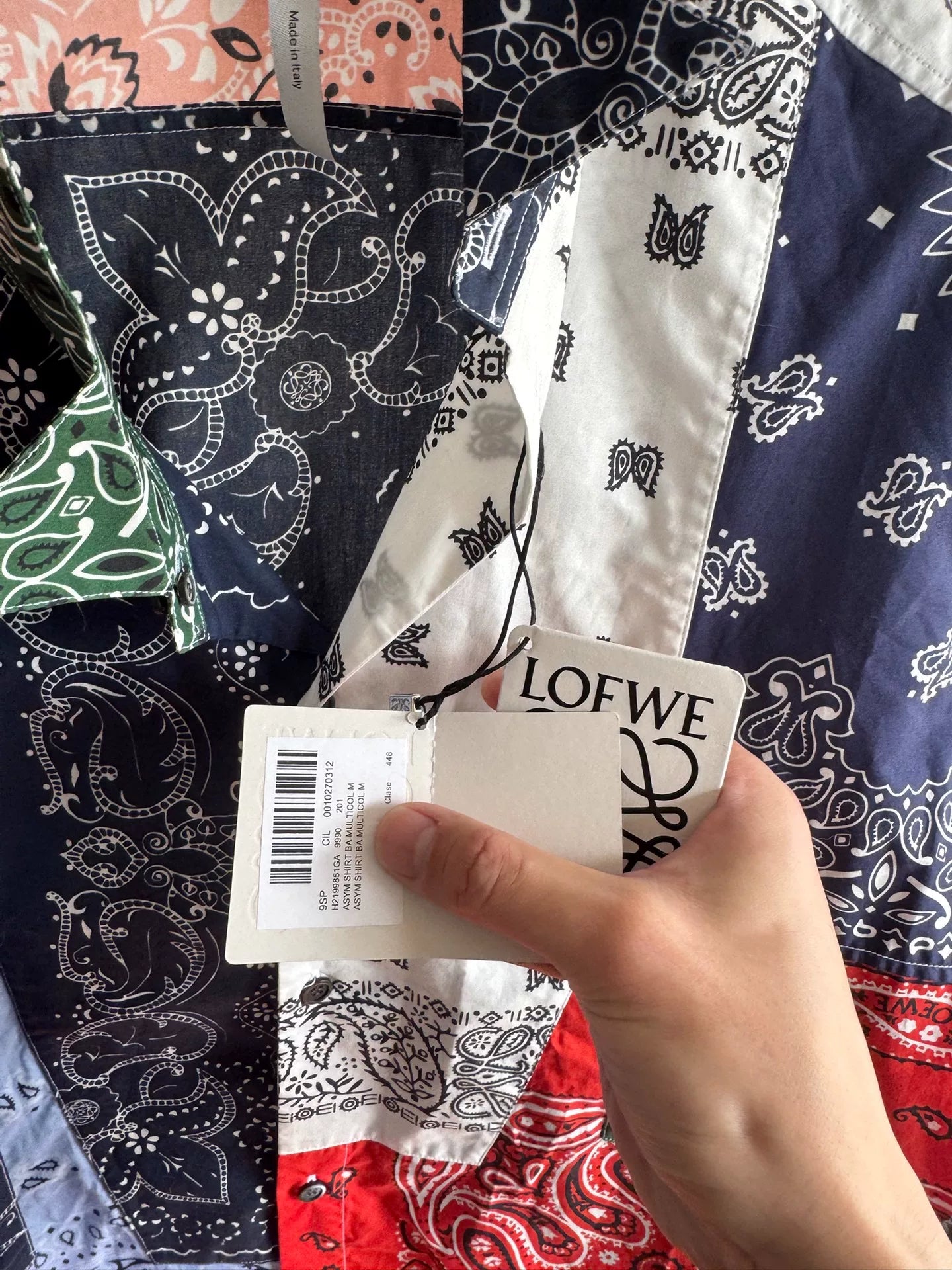 Loewe Asymmetric Floral Print Shirt