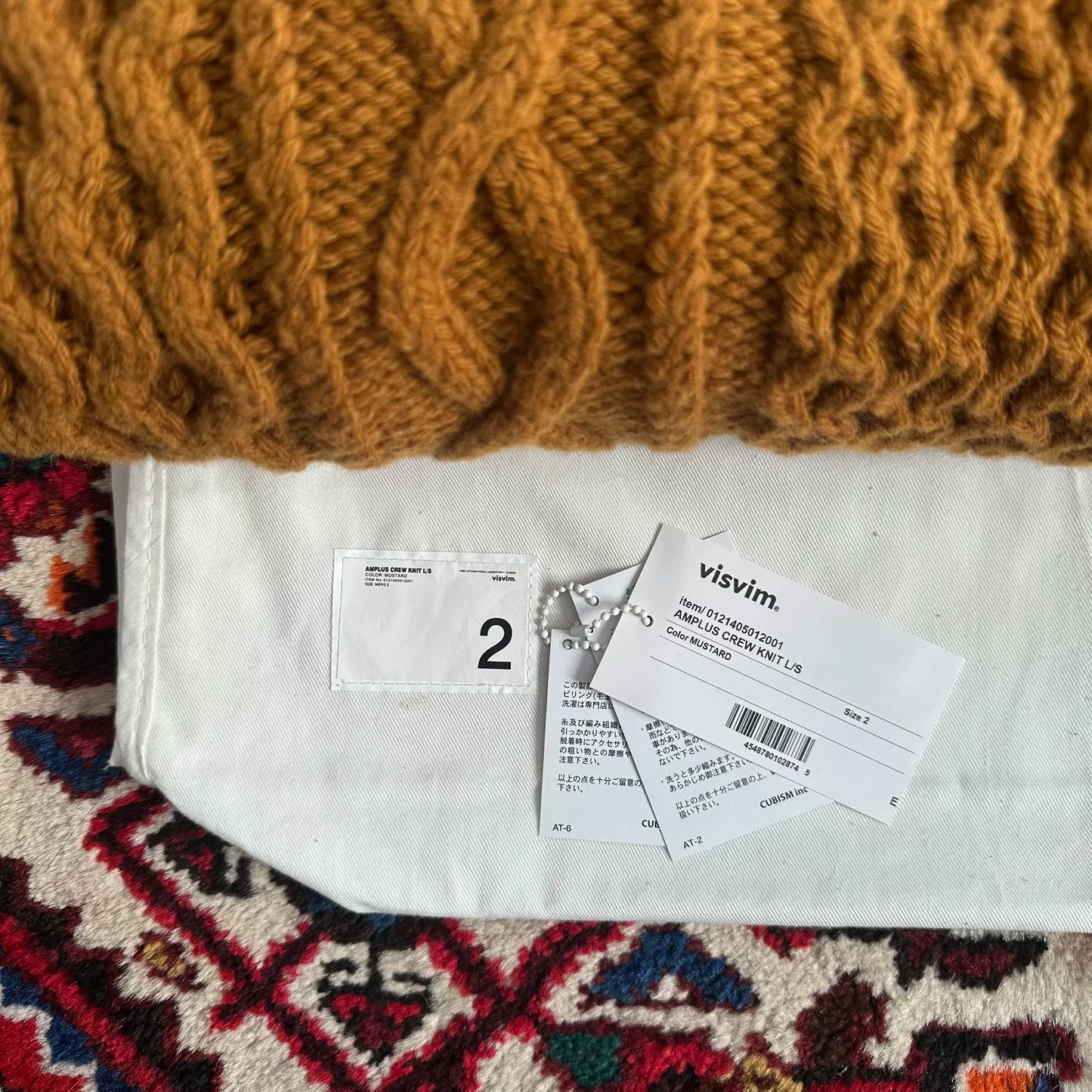 visvim amplus crew knit sweater for sale