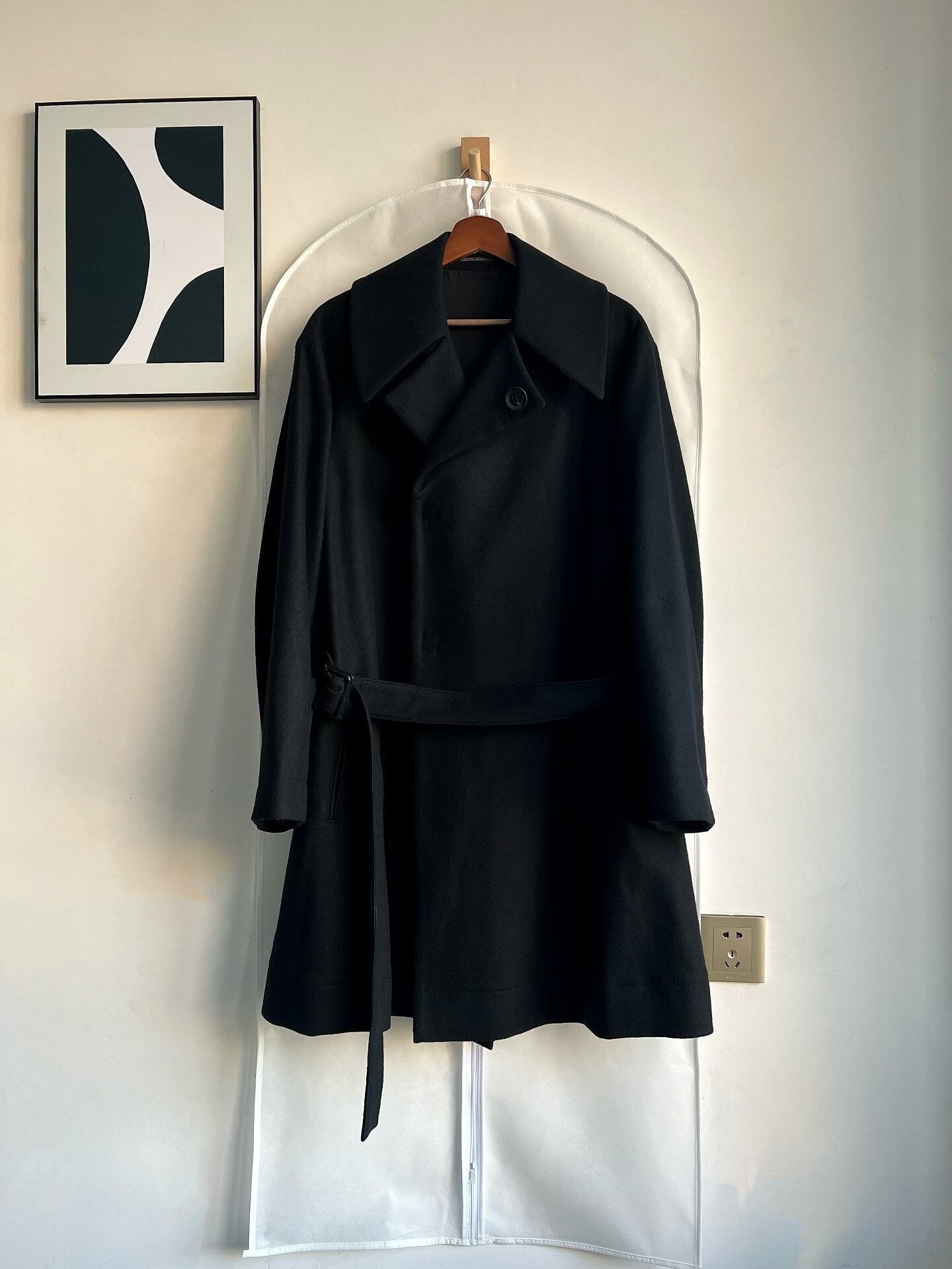 Yohji Yamamoto Oversized Black Coat