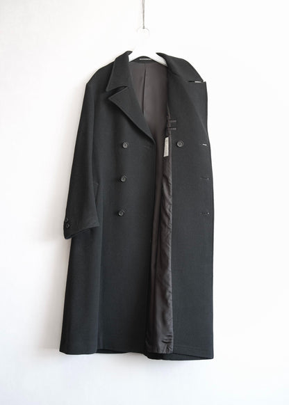 yohji yamamoto wool long coat