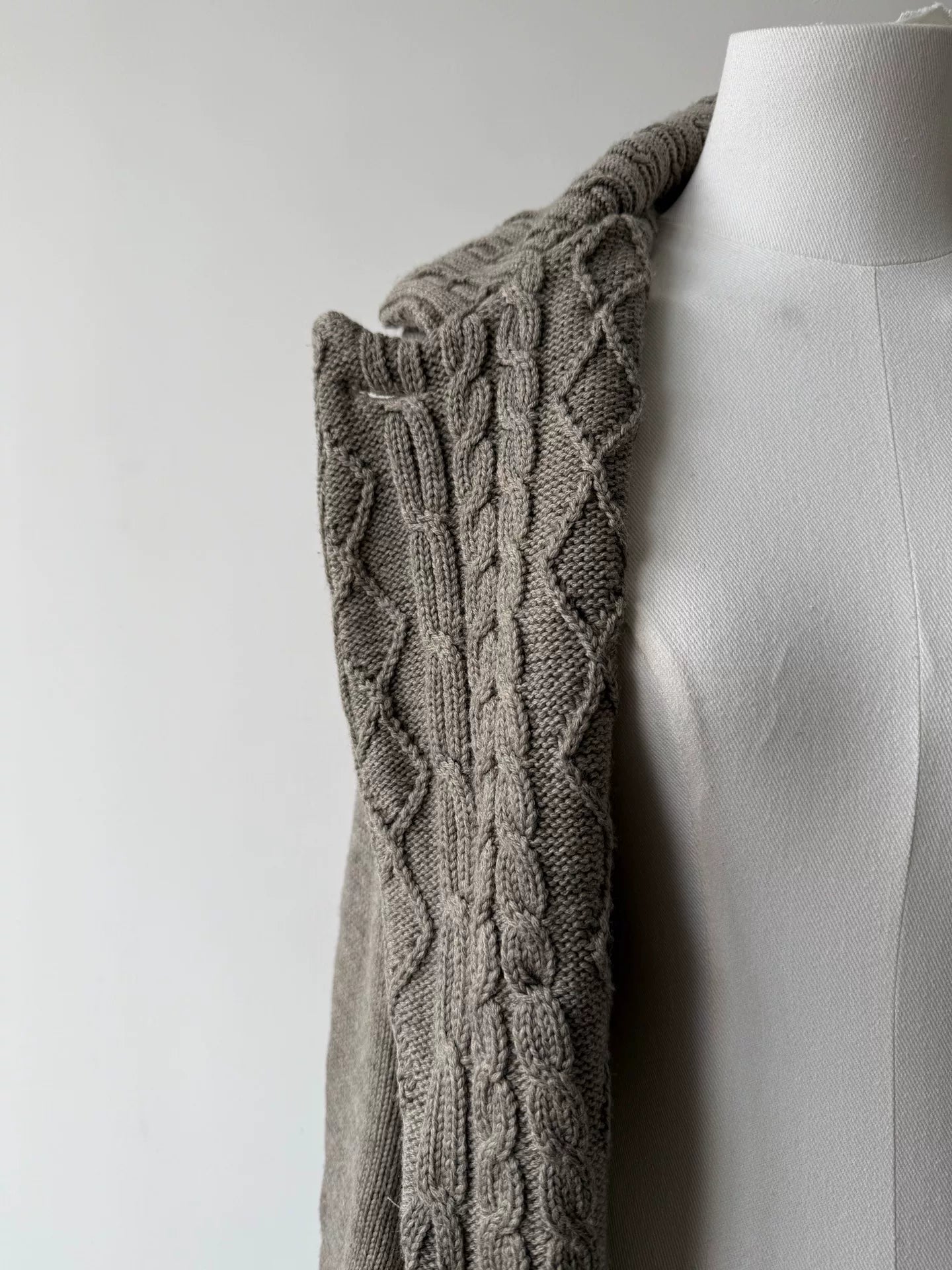 yohji yamamoto wool jacket with unique design