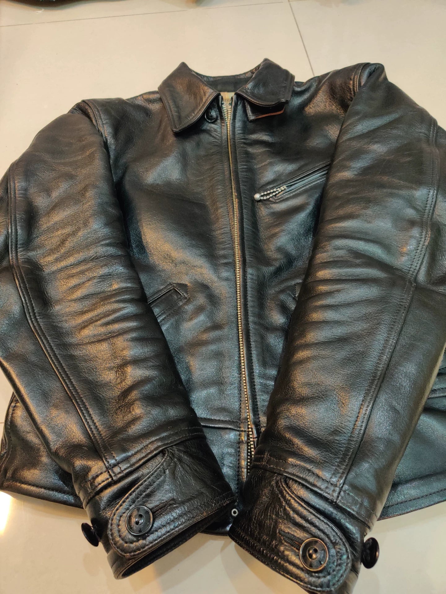 bootleggers 1930 leather jacket with skull design