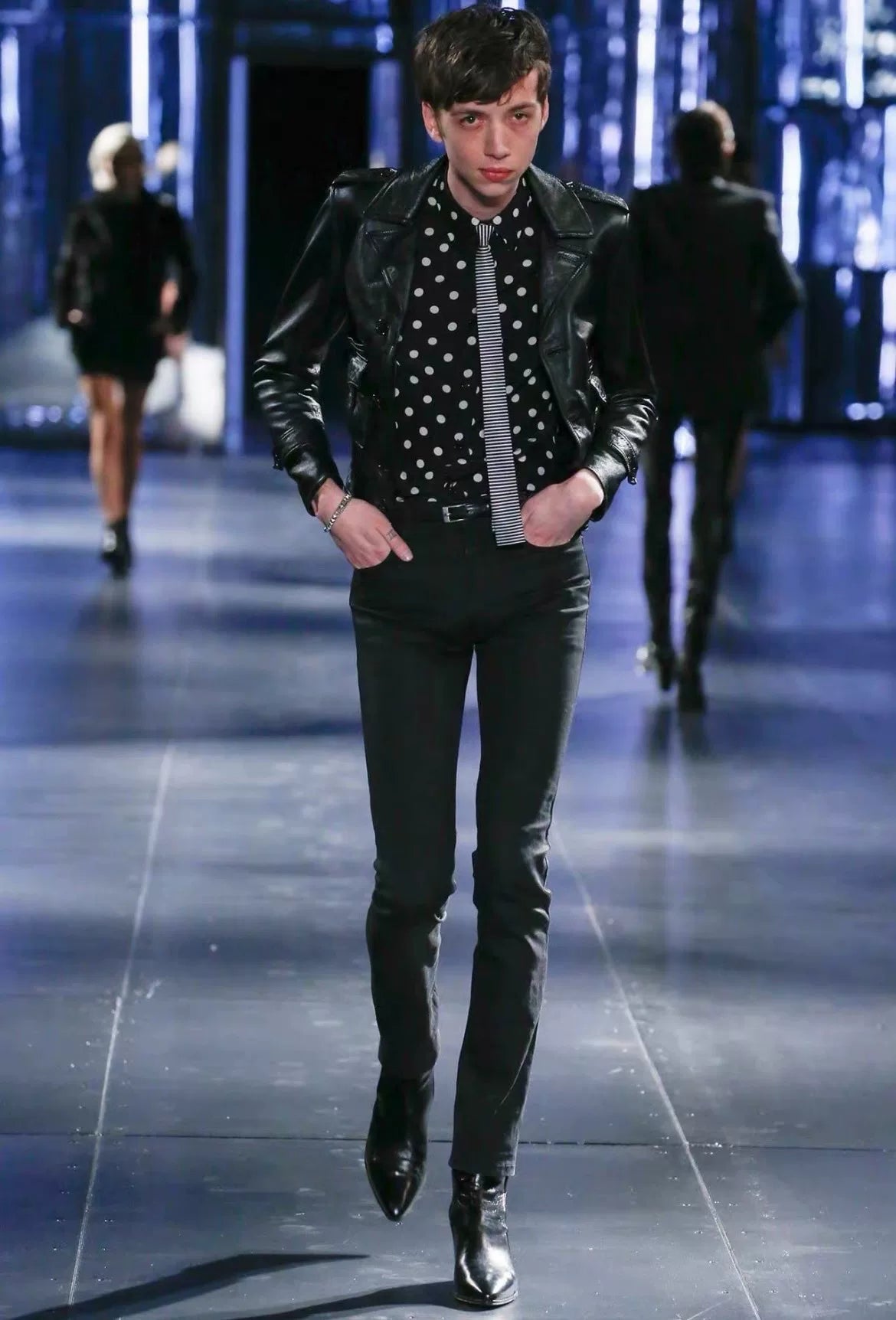 Saint Laurent Polka Dot Shirt by Hedi Slimane