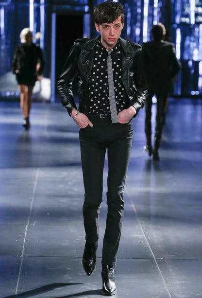 Saint Laurent Polka Dot Shirt by Hedi Slimane