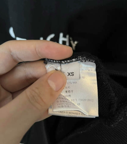 Givenchy Black Distressed Logo Sweatshirt