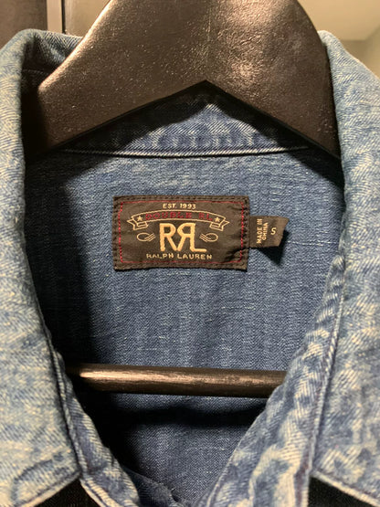 rrl classic denim work jacket size small