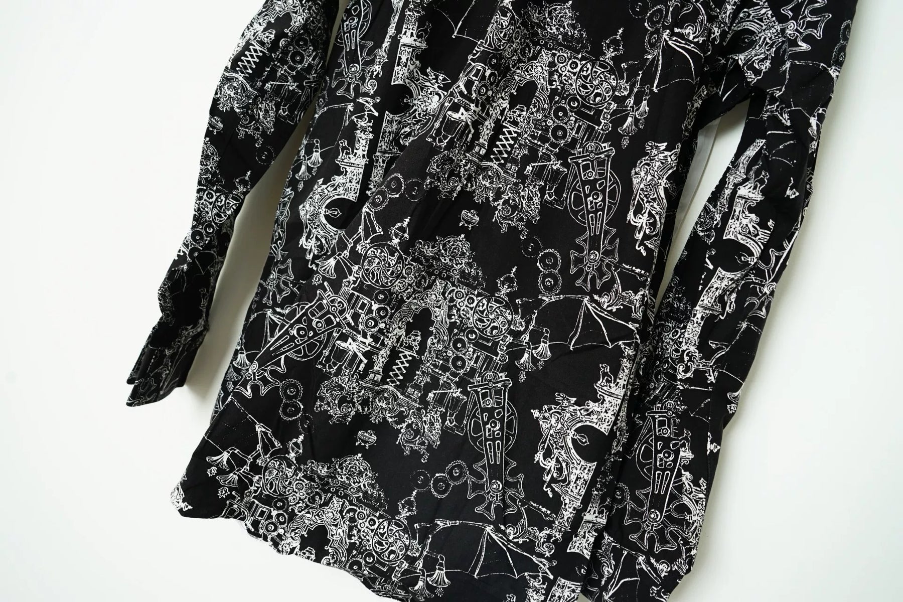 Comme des Garçons Black White Spliced Shirt