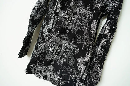 Comme des Garçons Black White Spliced Shirt