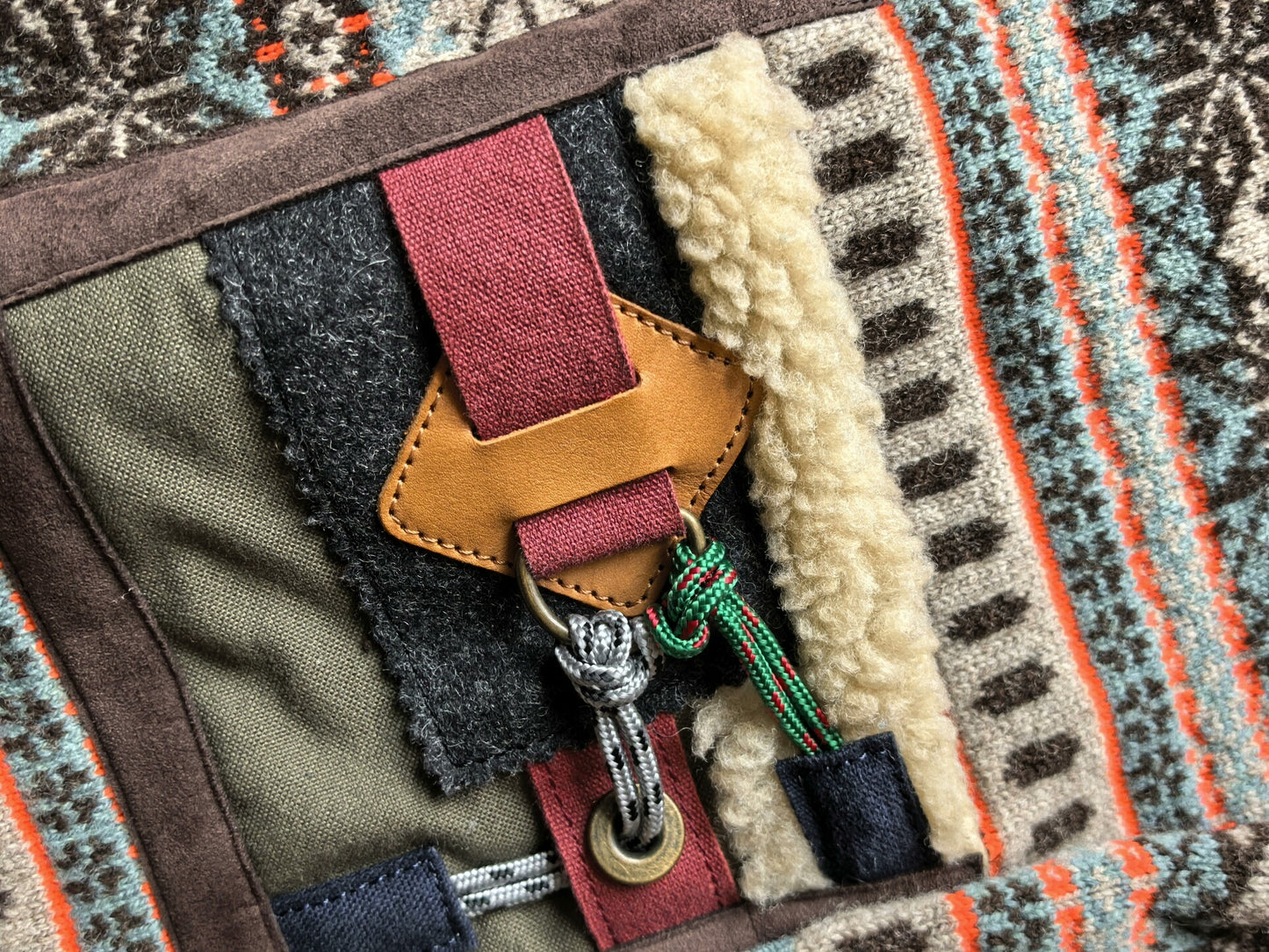 colorful wool ethnic-style functional sweater