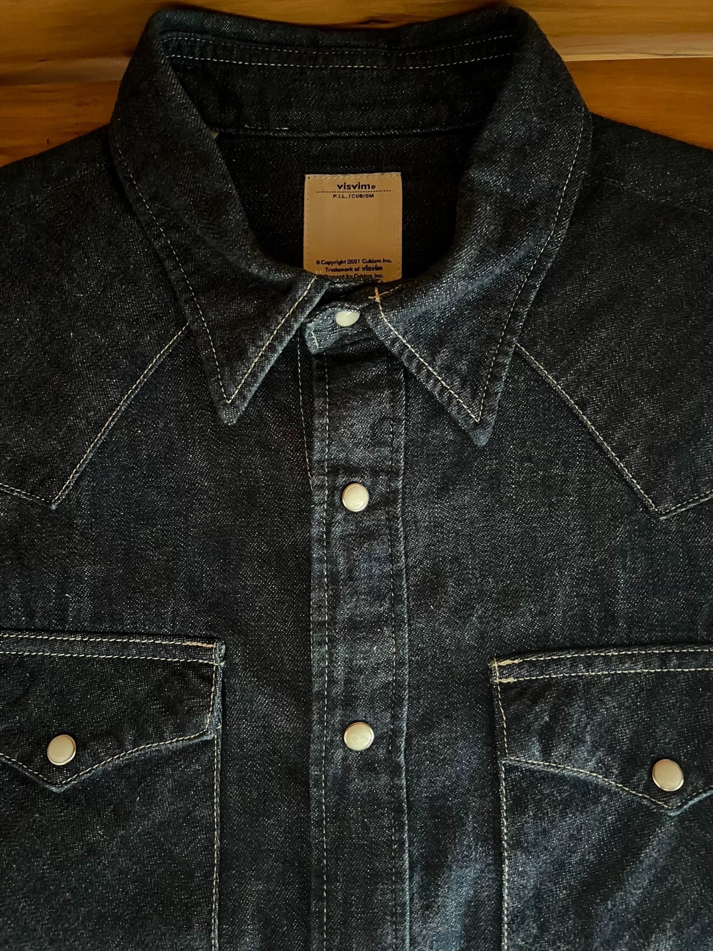 visvim indian water drop denim shirt