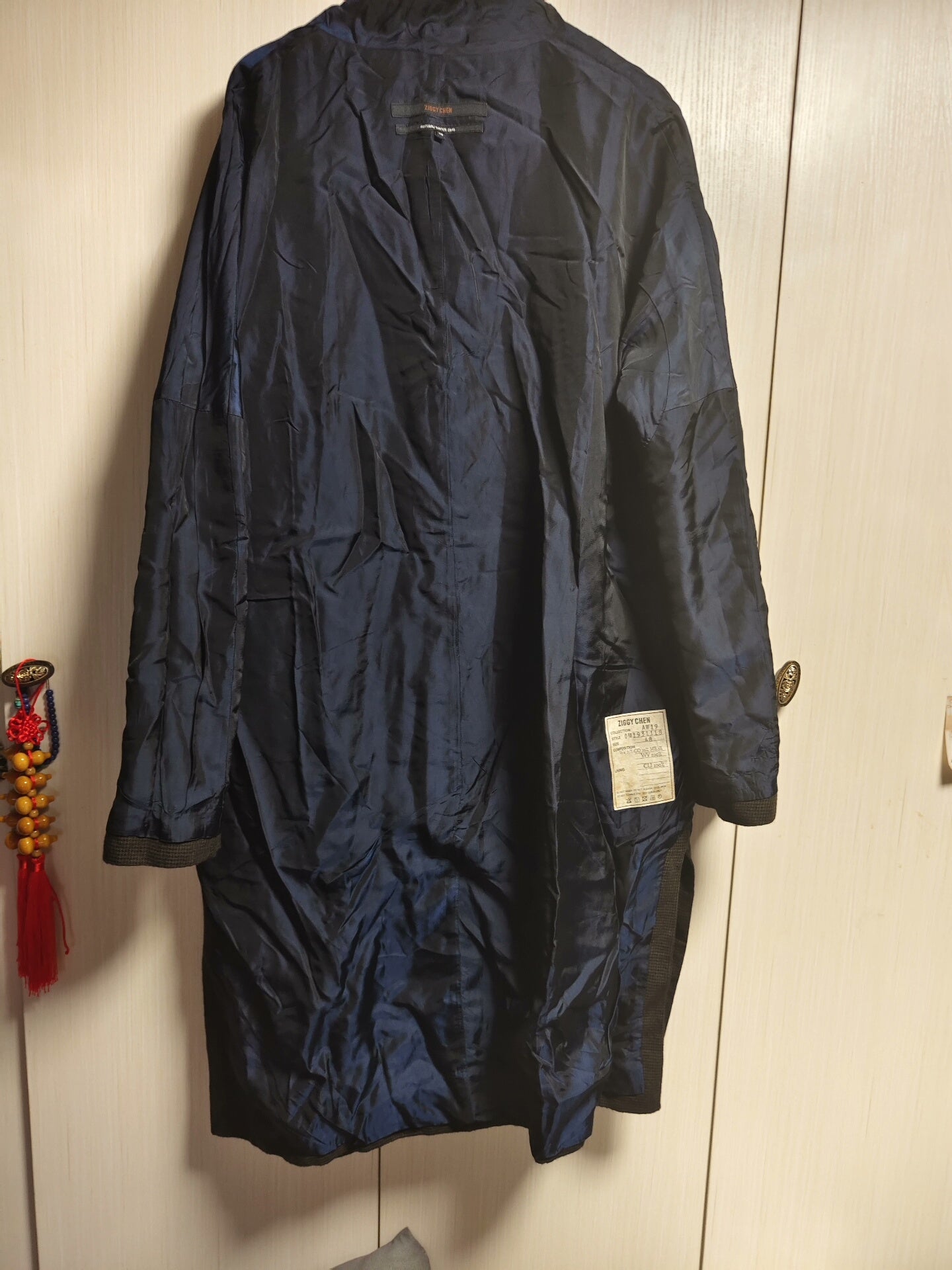 Ziggy Chen 19AW Houndstooth Robe Coat