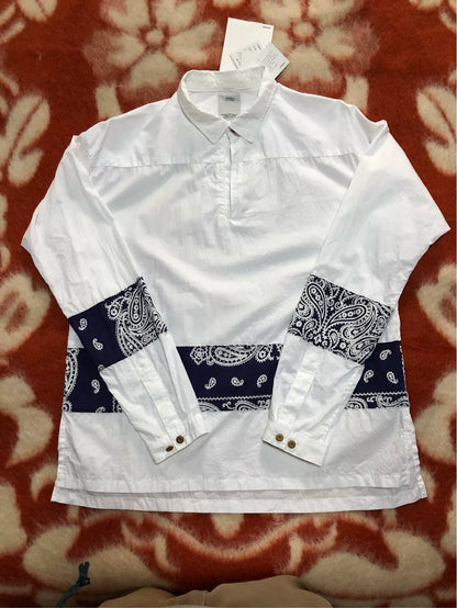 visvim KERCHIEF BORDER TUNIC SHIRT