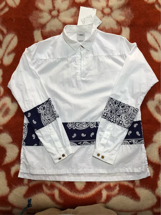 visvim KERCHIEF BORDER TUNIC SHIRT