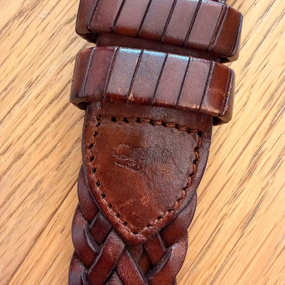 Vintage Handmade Leather Belt from Italy