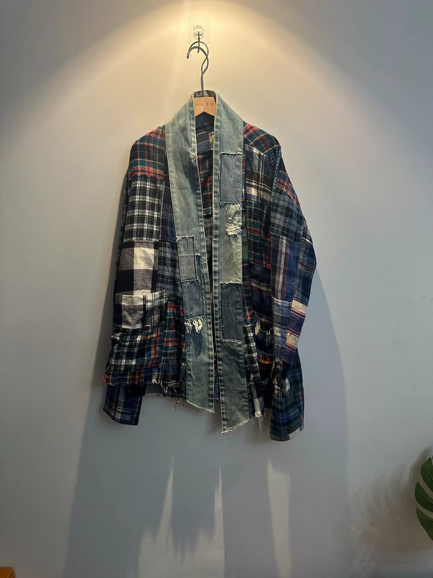 Greg Lauren Plaid Patchwork Jacket