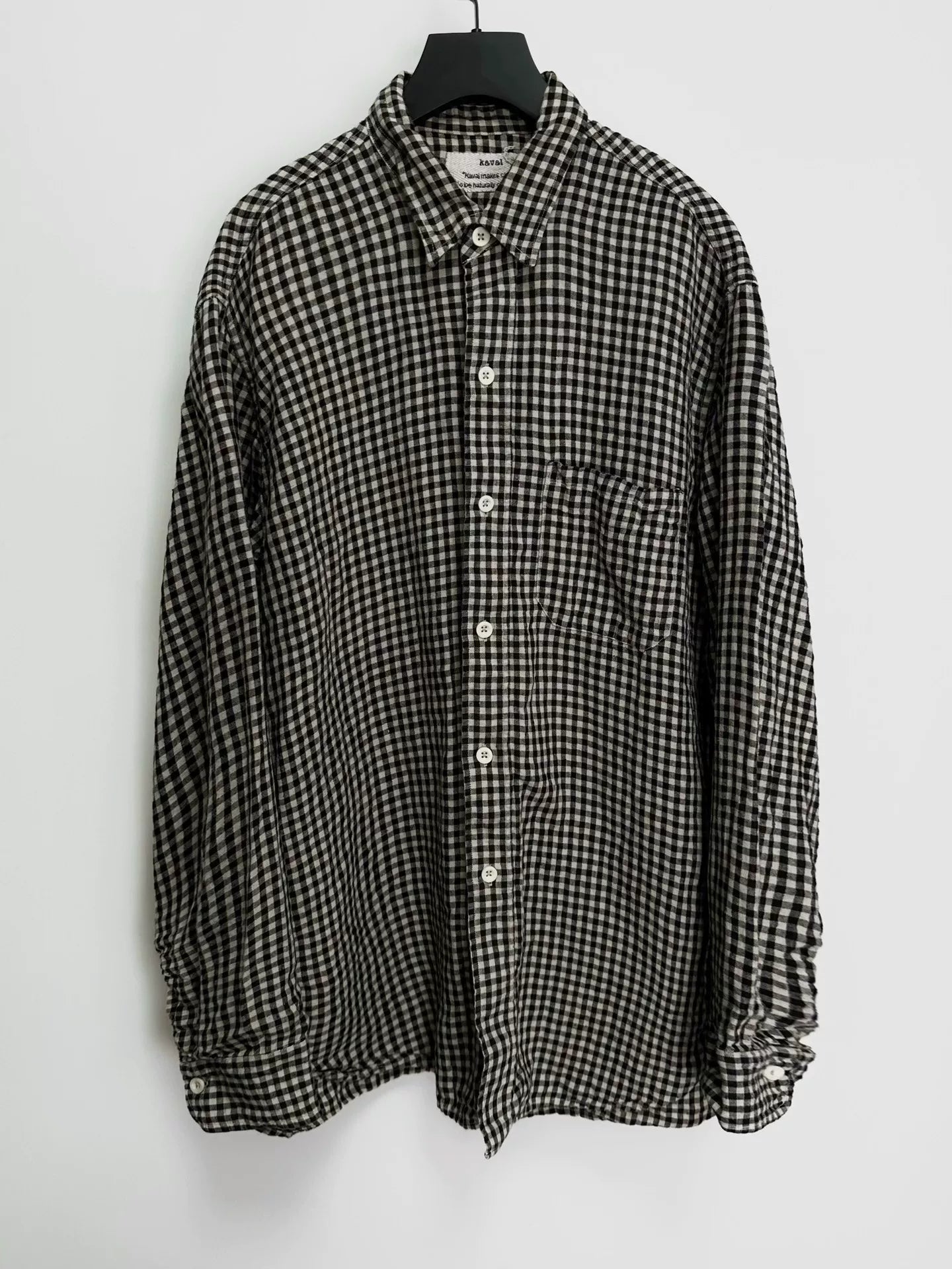 kaval antique embroidered linen shirt