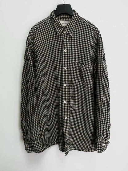 kaval antique embroidered linen shirt