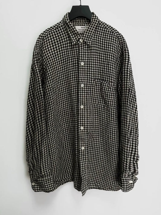 kaval antique embroidered linen shirt