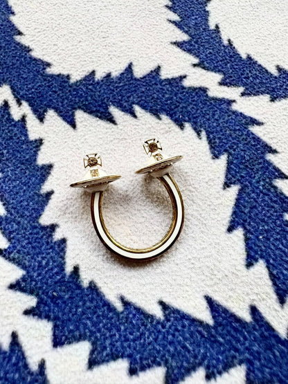 Vivienne Westwood Vintage White Saturn Ring