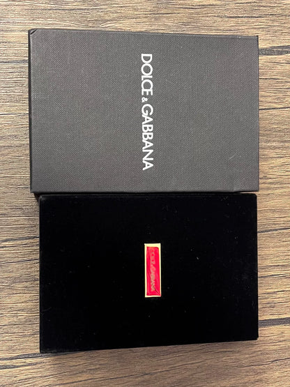 dolce&gabbana silver chain necklace with pendant