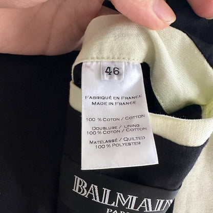 balmain zip vest in off-white color