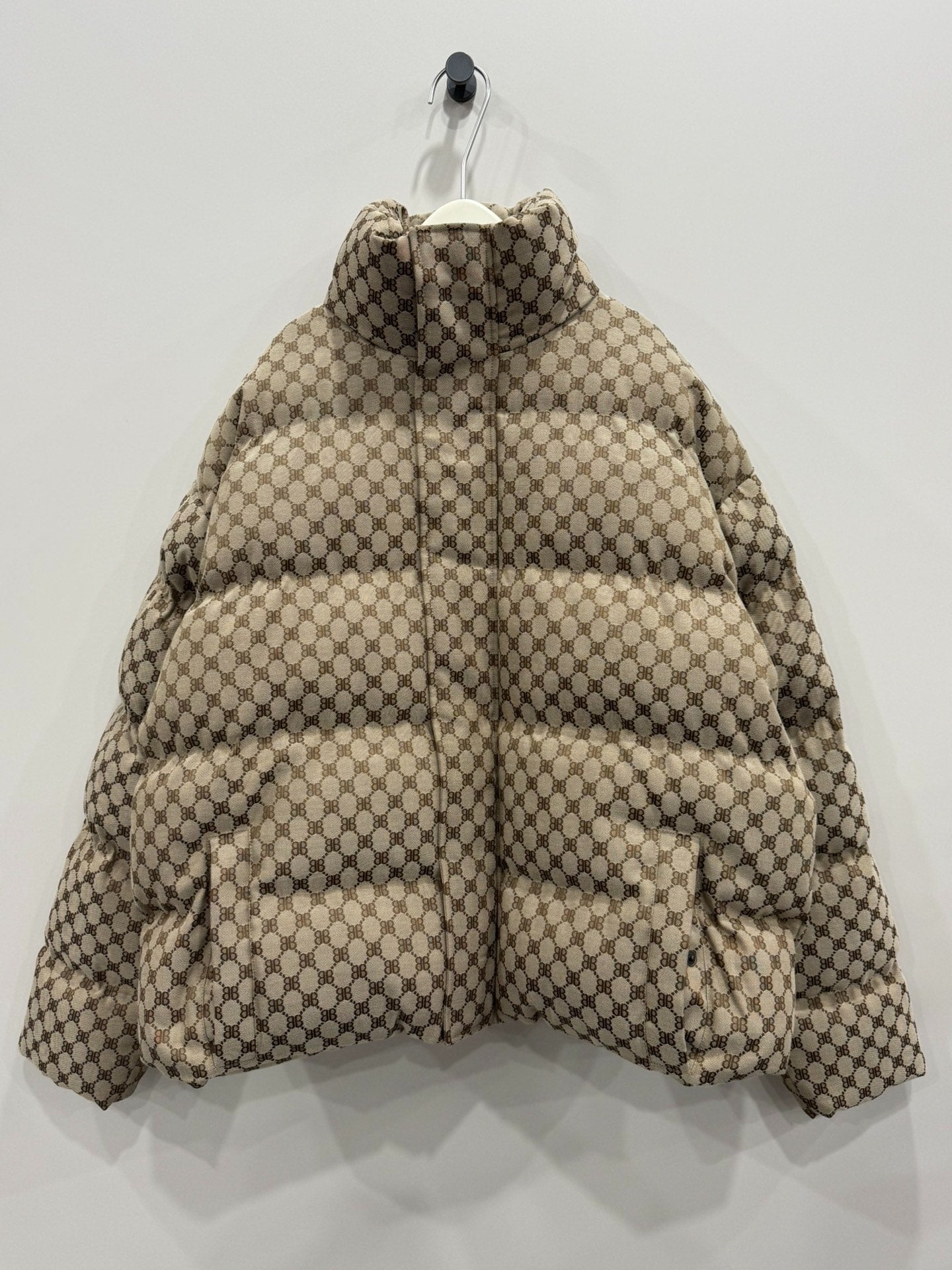 balenciaga gucci patterned puffer jacket size 44