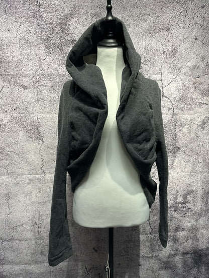Yohji Yamamoto Oversized Hooded Coat