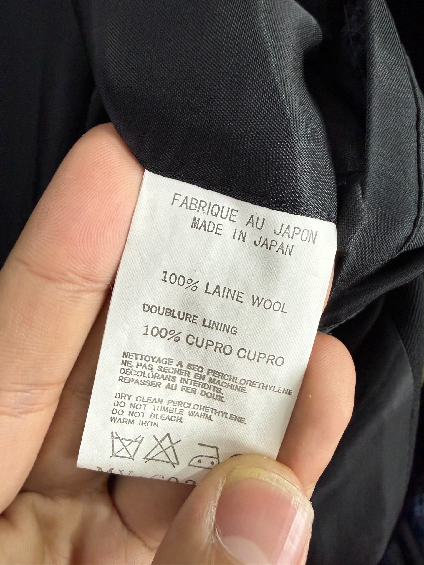 Yohji Yamamoto Wool Overcoat for Men