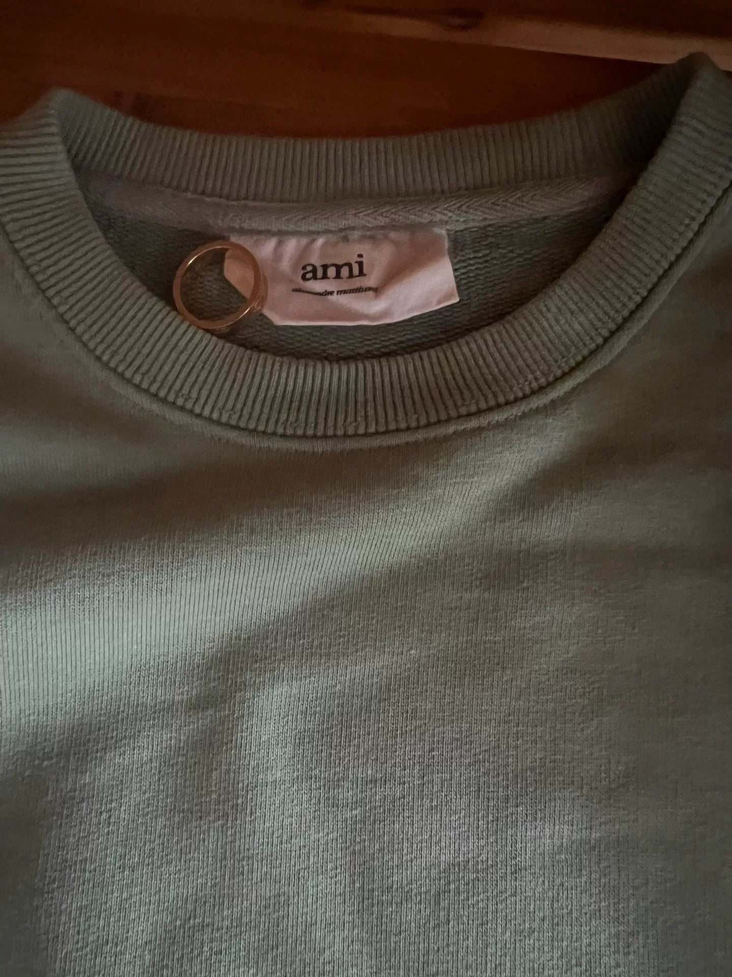 ami yang ming sweatshirt with heart logo