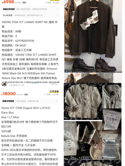 visvim lhamo shirt in dark indigo