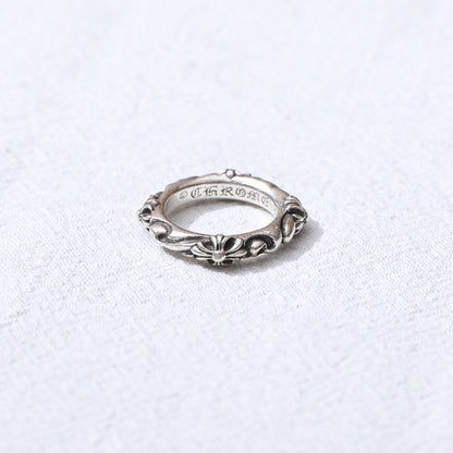 Chrome Hearts 925 Silver Cross Ring
