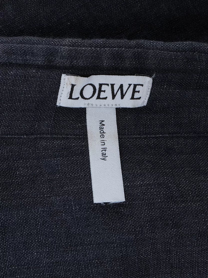 LOEWE Denim Long Coat with Charms