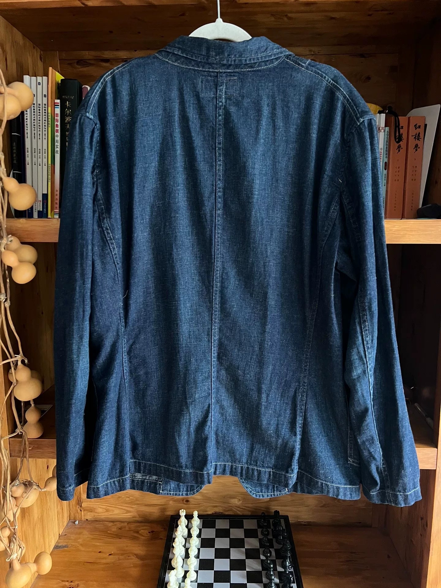 RRL Double RL Indigo Cotton-Linen Blazer