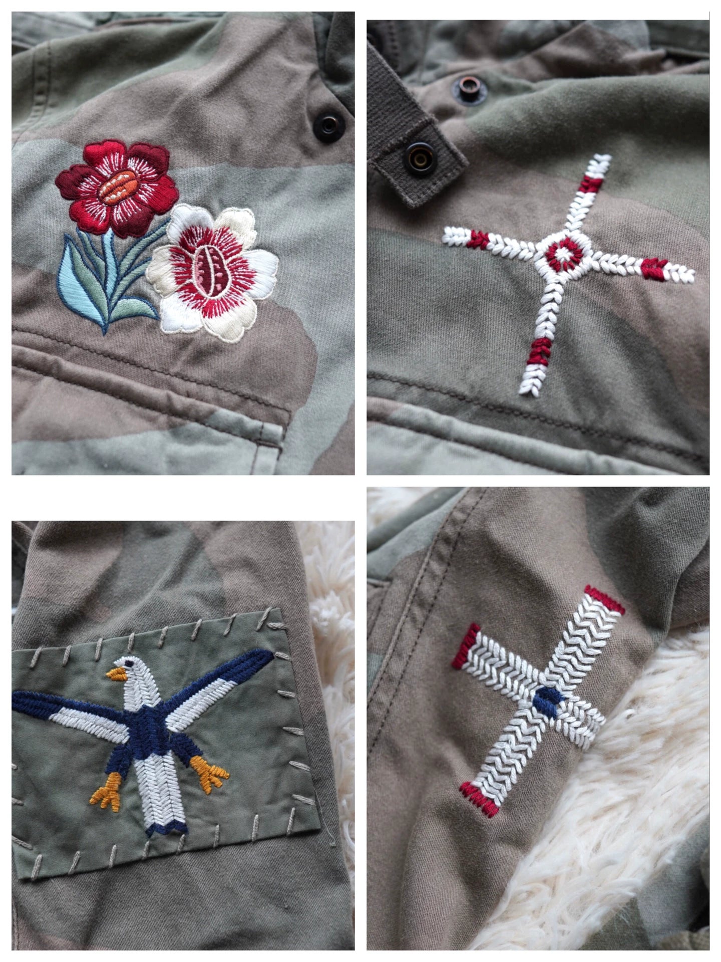 Neighborhood M65 13SS Embroidered Jacket