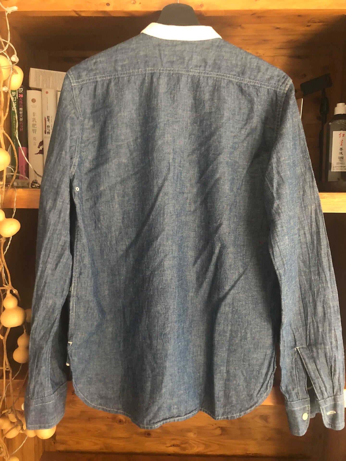 Nigel Cabourn Indigo Cotton Linen Shirt