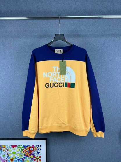 gucci the north face colorblock sweatshirt