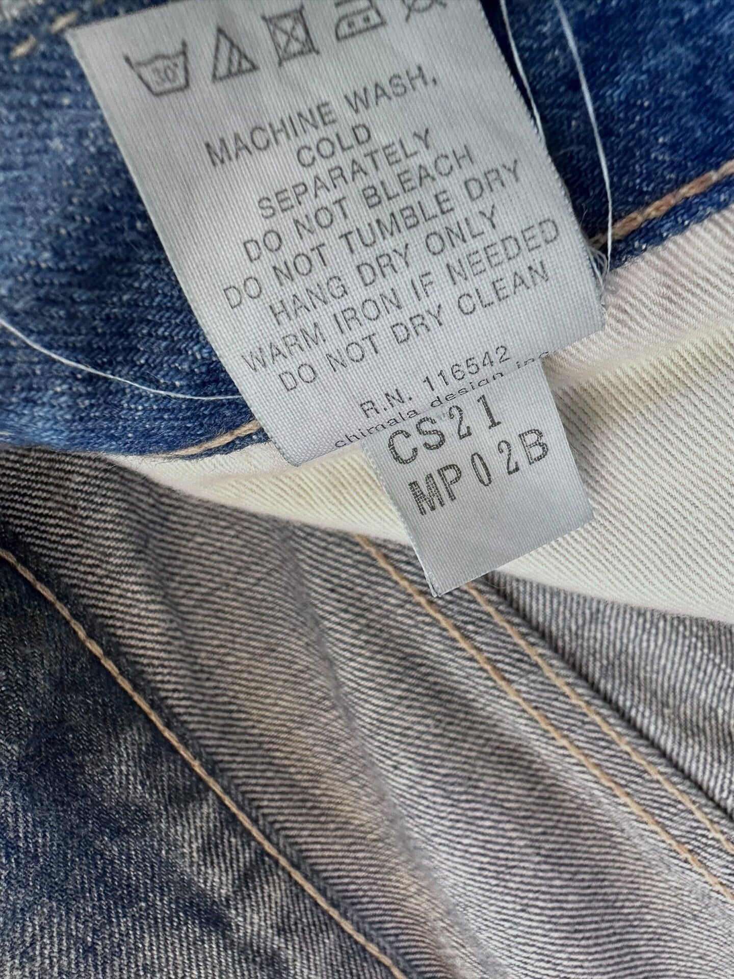 chimala straight-leg denim pants in light wash