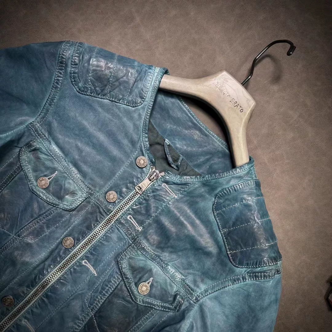 Men's Giorgio Brato Sheepskin Leather Jacket
