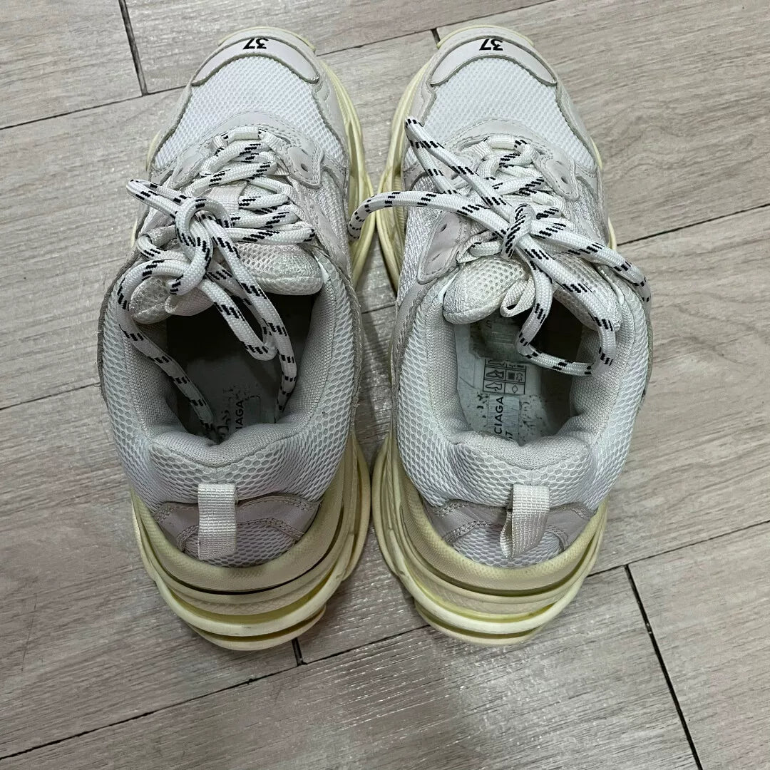 Balenciaga Triple S Sneakers White Brown