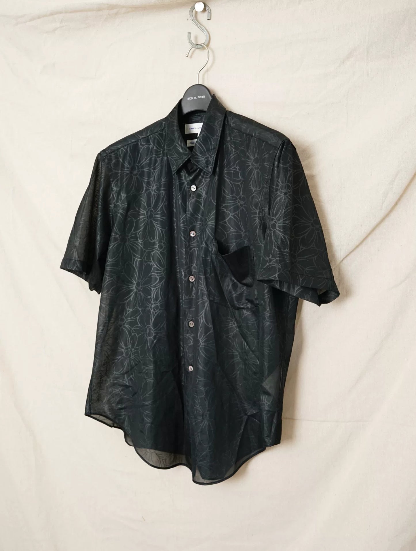 Comme des Garçons Loose Polyester Discharge Shirt