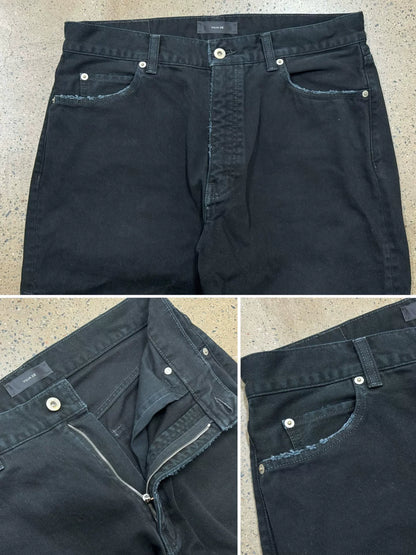 Vuja De Relaxed-Fit Black Denim Jeans