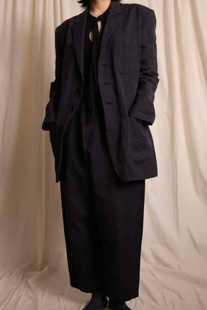 Moldyfig by Yohji Yamamoto Jacquard Belted Jacket